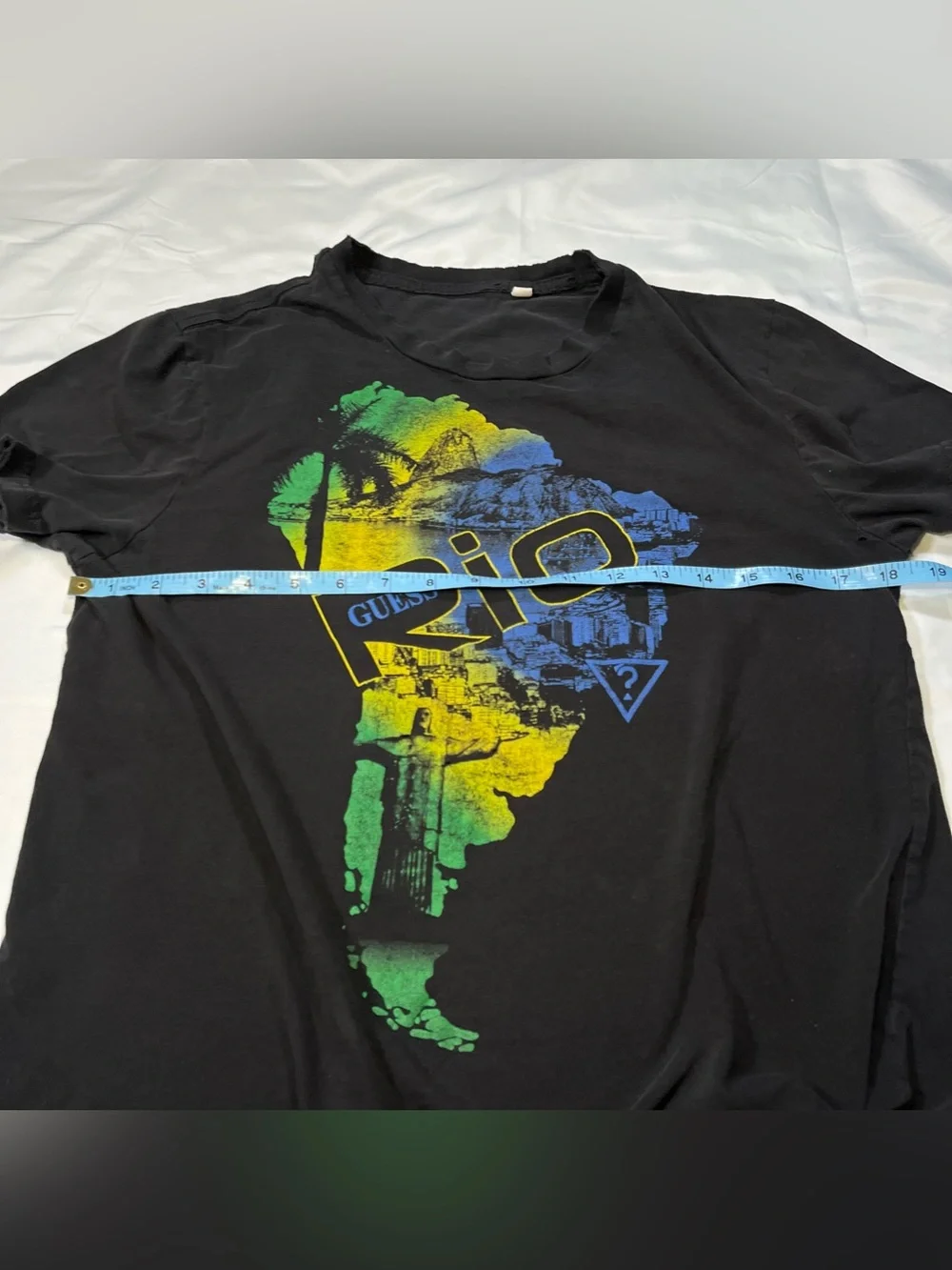 Rare GUESS '93 Vintage Rio De Jainero Men’s T-Shirts Size S - Picture 6 of 8
